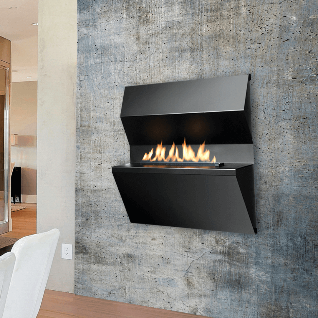 Infiniti Picasso wall-mounted flueless gas fireplace — easy retro-fit, 5kW output